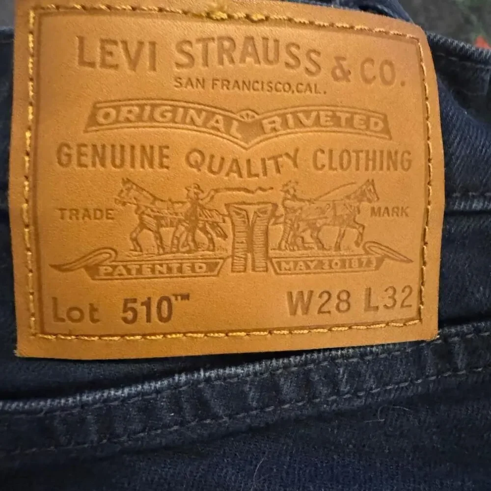 Levi’s Premium 510 Men’s Skinny Jeans Dark Wash W28 L32 Stretch Denim